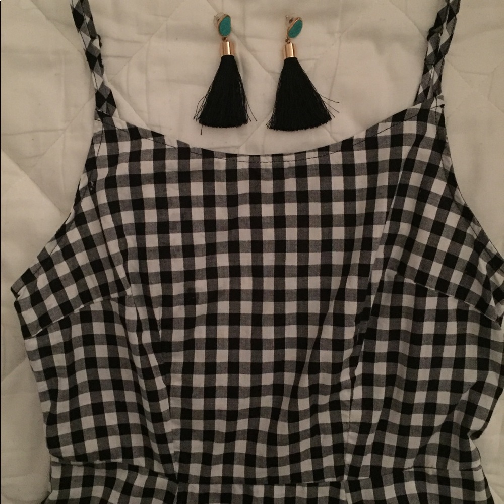 Gingham Dress NWOT
